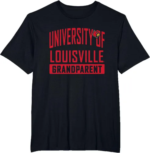 Vista 11 de Louisville Cardinals Grandparent University Camiseta, Negro