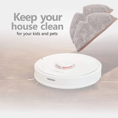 Vista 7 de KEEPOW 12 paños de microfibra compatibles con Roborock S5, S5 Max, S6, S6 Pure, S6 MaxV, E4, E35 y E2 Mi, lavables y reutilizables
