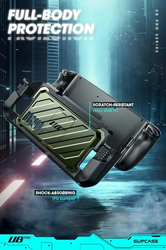 Vista 17 de SUPCASE Unicorn Beetle Pro Series - Funda para Steam Deck (2022) / Steam Deck OLED (2023), funda protectora delgada y resistente con soporte