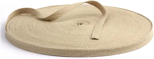 Vista 22 de Cinta de sarga de algodón de 54 yardas de 3/8 pulgadas de ancho (0.394 in) de ancho, cinta de sarga en espiga para manualidades, costura, ropa