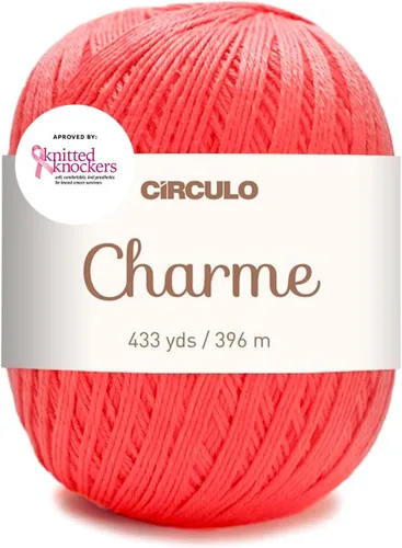 Vista 64 de CIRCULO Charme - Paquete de hilo para tejer y ganchillo, 3 bolas de 100% algodón virgen brasileño mercerizado, peso deportivo suave, color 2012