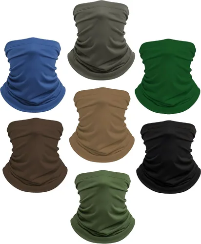 Vista 12 de Xeoxarel Neck Gaiter, 7 Pack Cooling UV Protection, Bandana Face Mask Scarf for Men and Women
