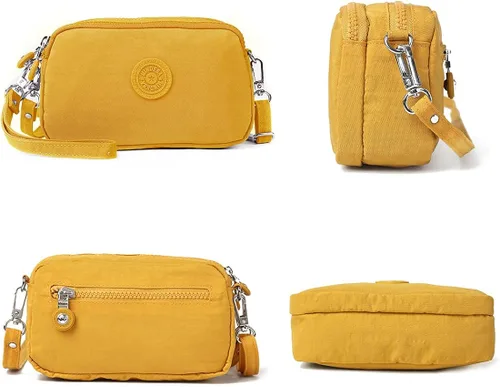 Vista 3 de Mindesa Bolso de mano pequeño con cierre de cremallera, para teléfono móvil, tarjetero impermeable