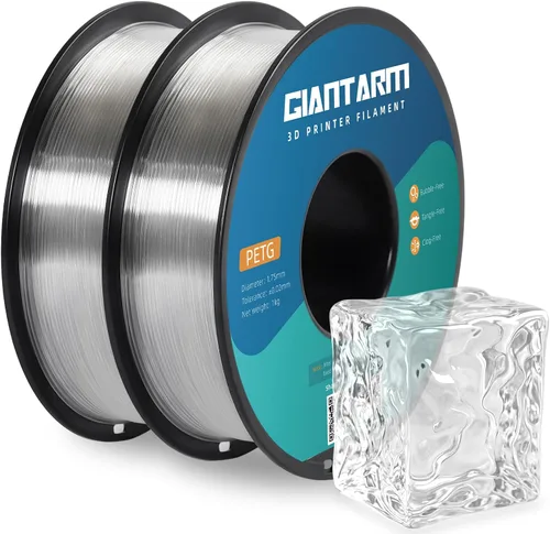 Vista 11 de GIANTARM Filamento PETG, precisión dimensional de 1.75 mm +/-0.02mm, carrete de 1 kg (2.2 libras), embalaje al vacío, para impresoras 3D, verde