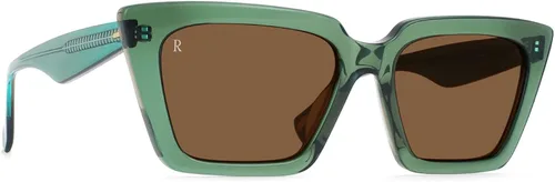 Vista 2 de RAEN Gafas de sol Keera para mujer gafas de sol retro con protección UVA y UVB Helecho Groovy Brown