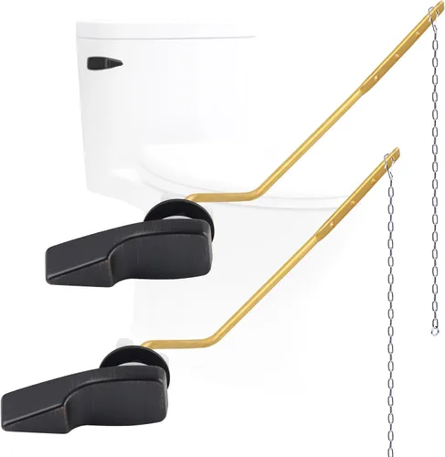 Vista 8 de Kit de repuesto de manija de inodoro de metal universal de montaje lateral compatible con American Standard/Mansfield/Gerber/TOTO/Kohler inodoro