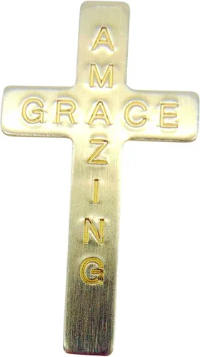 Vista 2 de Westmon Works Juego de cruces de metal con tarjetas de oración Amazing Grace Paquete a granel, 10 de cada uno