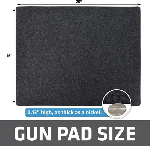 Vista 6 de Drymate - Almohadilla de limpieza de armas, alfombrilla de limpieza de armas premium, absorbente, impermeable, duradera, protege las superficies