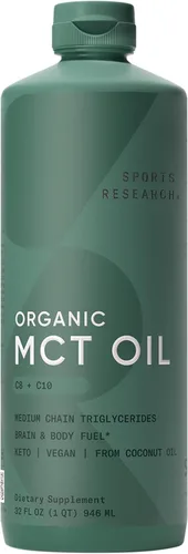 Vista 11 de Sports Research Aceite MCT Orgánico en Polvo – Keto y Vegano MCTs C8, C10 de Cocos – Combustible de Ácidos Grasos para Cerebro y Cuerpo, Sin OMG