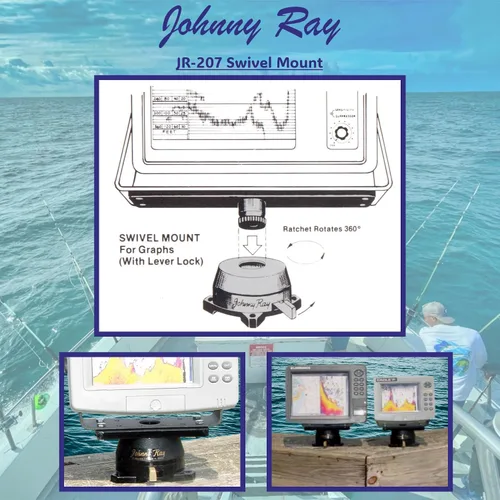 Vista 3 de Johnny Ray JR-207 - Soporte para buscador de peces y montaje de profundidad