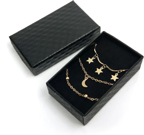 Vista 7 de Wowanoo Juego de gargantilla multicapa para mujer, collar de clavícula, joyería para mujer