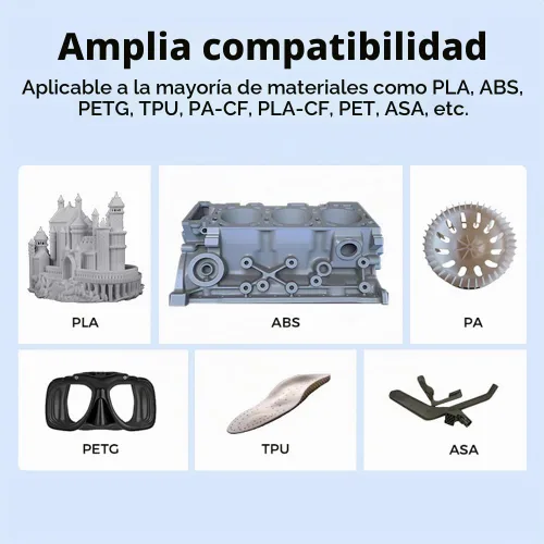 Vista 7 de Creality K1 SE Placa de construcción de resina epoxi, cama Ender 3 V3 SE de 235 x 235 mm, placa de cama de acero de resorte texturizado