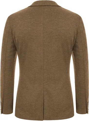 Vista 5 de PJ PAUL JONES Chaqueta casual de punto para hombre, chaqueta deportiva ligera de dos botones, sin forro