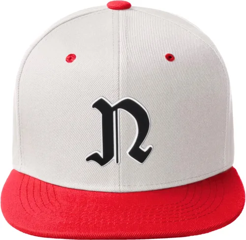 Vista 1481 de Daxton Gorra clásica con visera de billete plano con letras del alfabeto inglés antiguo de la A a la Z