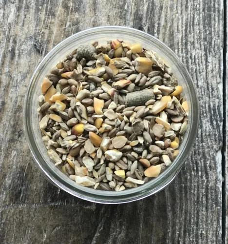 Vista 3 de Alimento para potbelly y mini cerdo sin OMG, 12% de proteína para cerdos maduros, fortificado con vitaminas A, D, E, minerales y algas, bolsa de 40