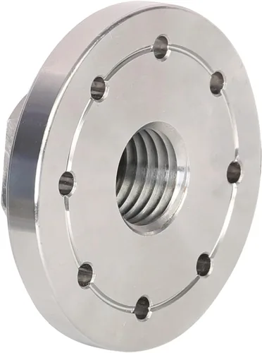 Vista 8 de Placa frontal de torno de madera de 2 pulgadas de acero, placa frontal de portabrocas de máquina de carpintería de husillo de 1 pulgada x 8 TPI