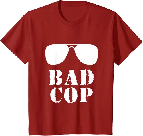 Vista 67 de Bad Cop Funny Police - Camiseta a juego para padre e hijo, Negro, S