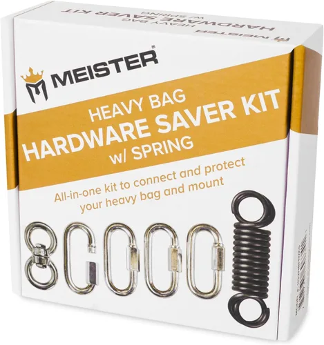 Vista 4 de Meister Kit de ahorro de hardware para bolsas pesadas con resorte, giratorio y mosquetones