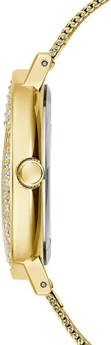 Vista 3 de GUESS Reloj analógico con logotipo plateado