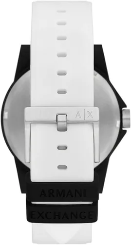 Vista 2 de Reloj Armani Exchange AX2523 Outerbanks Nylon, Blanco, Correa