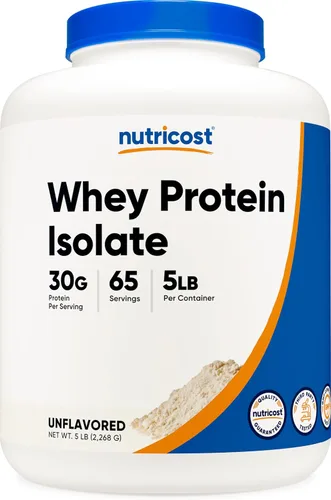 Vista 26 de Nutricost Polvo aislado de proteína de suero (masa de pastel, 2 libras)