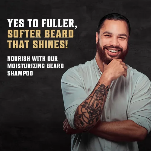 Vista 5 de Viking Revolution Acondicionador de barba de vainilla especiada para hombres con aceite de argán y aceite de jojoba, suavizante y fortalecedor