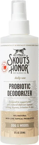 Vista 14 de SKOUT'S HONOR Spray desodorizante probiótico para perros, coco bañado por
