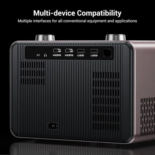 Vista 14 de Proyector inteligente Full HD de 2000 lúmenes ANSI, aplicación de transmisión integrada, proyector de películas HAPPRUN Native 1080P con enfoque