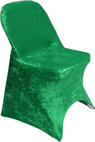 Vista 7 de Funda para silla plegable de terciopelo y elastano, color negro, funda de cojín tapizada plegable y elástica, fundas protectoras de muebles