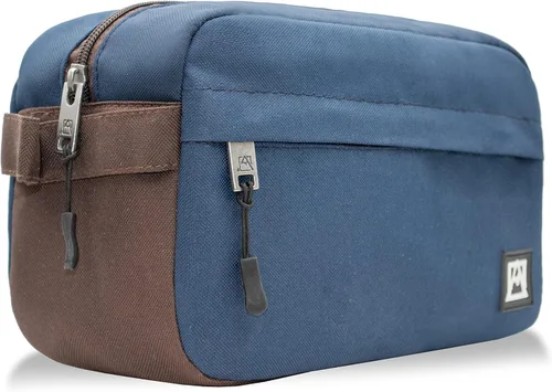 Vista 10 de Avalanche Neceser de viaje organizador esencial Dopp Kit Accesorios bolsa, Negro/Gris, Kit Dopp grande