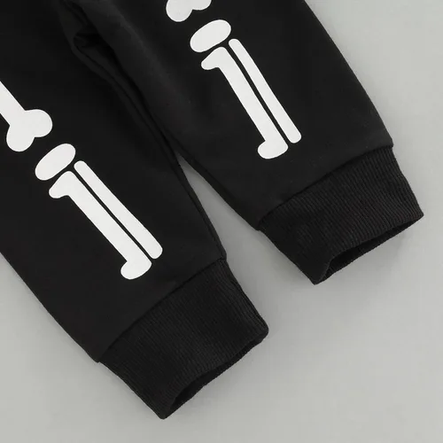 Vista 6 de Conjunto de 2 piezas de ropa de otoño de manga larga con cuello redondo y calabaza