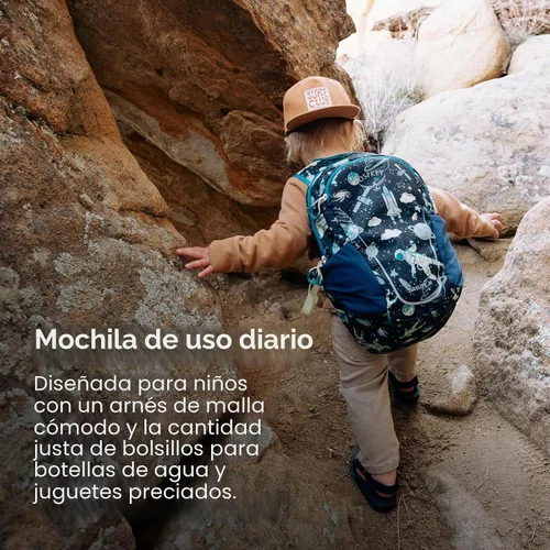 Vista 3 de Mochila Osprey Daylite para niños, Azul Alpino/Llama Azul, talla única Alpin Azul/Azul Llama