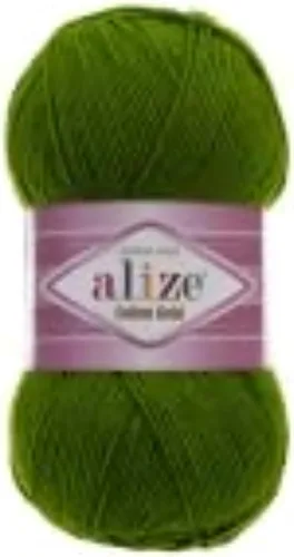 Vista 6 de 55% algodón 45% acrílico Alize Cotton Gold Yarn 1 madeja/bola 3.53 oz 360 yardas (1-crema)