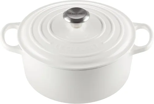 Vista 20 de Le Creuset Horno holandés redondo Signature de hierro fundido esmaltado, 4.5 cuartos de galón., Artichaut