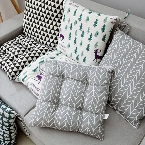 Vista 6 de Cojín para silla de respaldo alto, cojines y cojines de silla de alta calidad, cojín de respaldo y asiento con lazos para patio, jardín, oficina