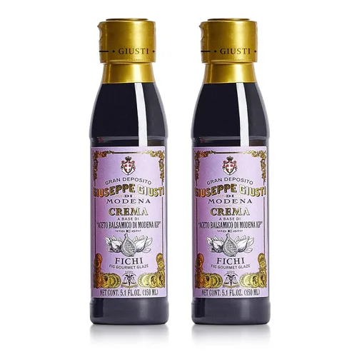 Vista 12 de Giuseppe Giusti Fig Balsamic Glaze Reducción de vinagre balsámico de Módena IGP – Esmalte de vinagre balsámico con sabor a higo natural hecho