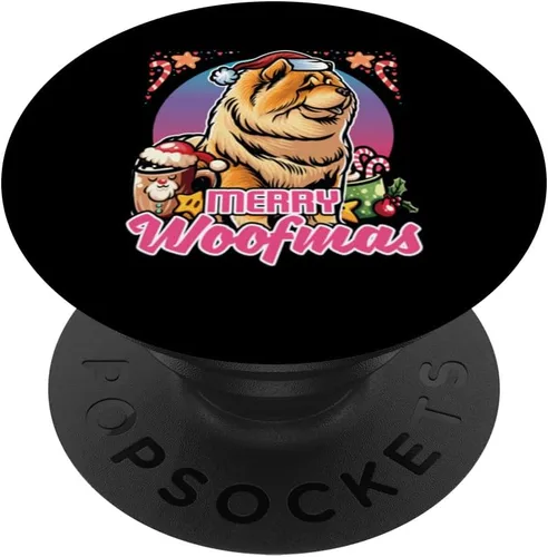 Vista 6 de Chow Chow Santa Claus Coffee Mug Merry Christmas Dogs PopSockets MagSafe PopGrip for iPhone
