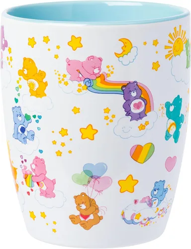 Vista 2 de Silver Buffalo Care Bears Care-a-Lot, taza de cerámica, 25 onzas Vaso curvado jumbo, 0,74 litros