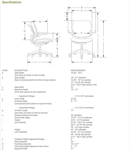 Vista 2 de Humanscale Freedom Office - Silla de escritorio para tareas Asiento y respaldo negro Corde 4 Marco de grafito Brazos Duron ajustables