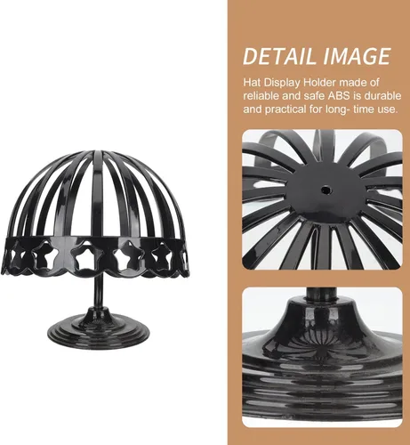 Vista 7 de Cabilock Soporte de exhibición de sombrero de 2 piezas para tienda casera