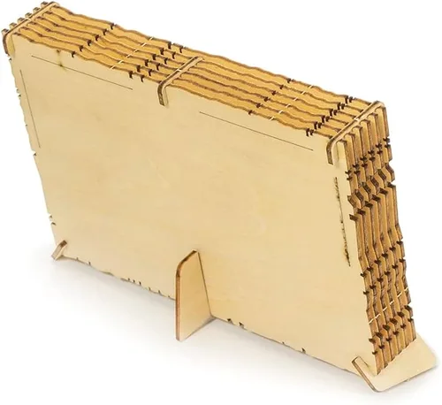 Vista 6 de Viloga Rompecabezas de madera 3D, modelo de aviones, marco de avión modelo de madera de balsa Macchi M33, kit de modelo de corte láser, marco