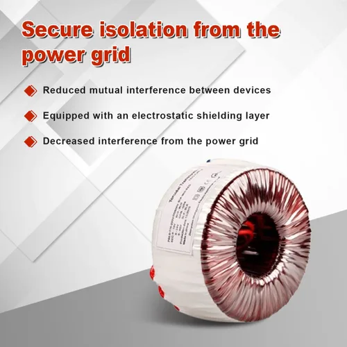 Vista 5 de ATO Transformador toroidal de 120VA para amplificador de audio, monofásico, 110V a 2 * 6V, transformadores toroidales de potencia, para control