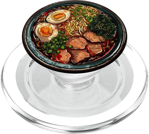 Vista 8 de Ramen Lover - Sopa de fideos de comida japonesa para amantes del anime, PopSockets estándar PopGrip