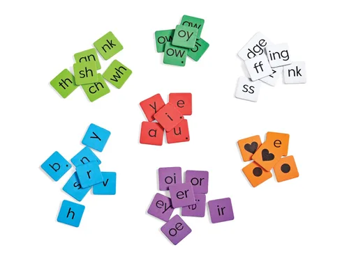 Vista 7 de hand2mind Phonics - Azulejos magnéticos de letras para construcción de palabras, reconocimiento de letras para jardín de infantes, sonidos
