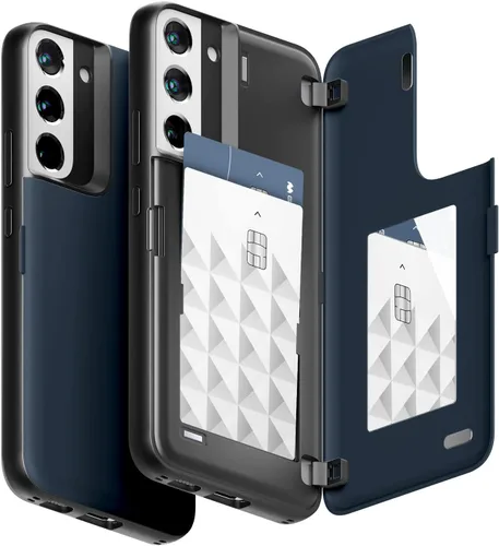 Vista 8 de GOOSPERY Funda tipo cartera para Samsung Galaxy S22 Ultra, [tarjetero] parachoques magnético de puerta con cierre automático, cubierta protectora