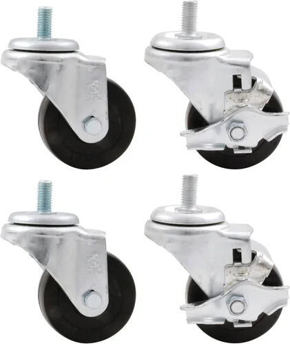 Vista 3 de Allstar Performance ALL10164 Kit de ruedas de cuna de servicio pesado de 3 pulgadas (paquete de 4)