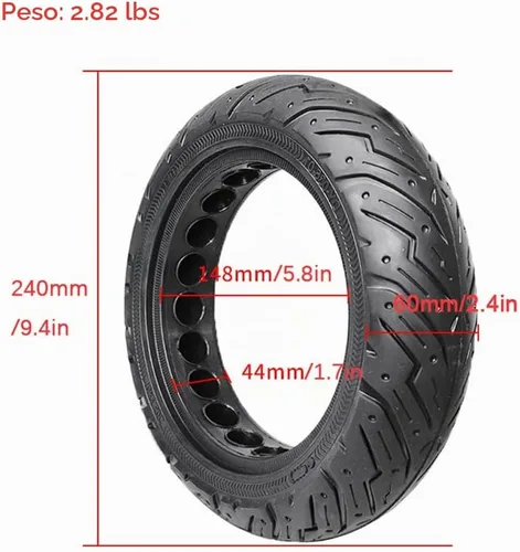 Vista 2 de CYDZSW Rueda de scooter eléctrico de 10 pulgadas, repuesto para Segway Ninebot Max G30P/G30LP, piezas de repuesto de ruedas de scooter eléctrico