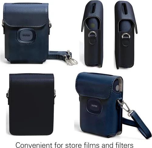 Vista 5 de MIni Link 2 - Funda de piel sintética para impresora Fujifilm Instax Mini Link 2 con correa de hombro ajustable