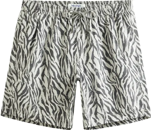 Vista 47 de maamgic Traje de baño para hombre, de secado rápido, con forro de malla, divertido traje de baño de 7 pulgadas Raya azul