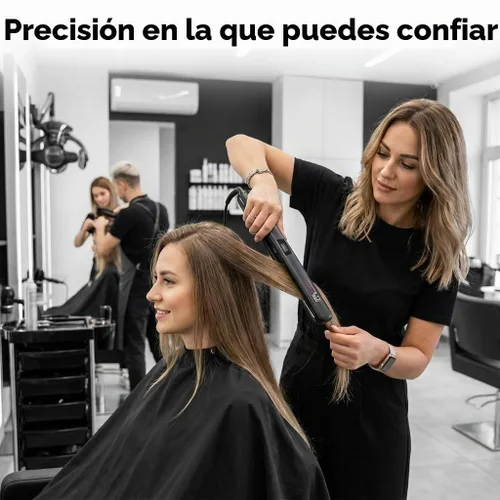 Vista 8 de IZUTECH KTX Slim450 Titanium - Plancha plana profesional de 1 pulgada con calor ajustable a 450 grados de doble voltaje apagado automático